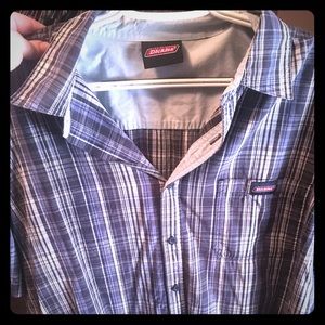 Dickies button down plaid shirt